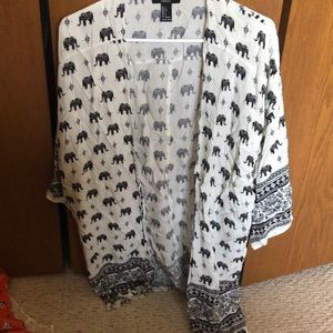 elephant cardigan